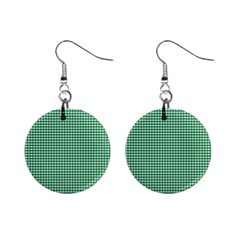 Green -1 Mini Button Earrings by nateshop