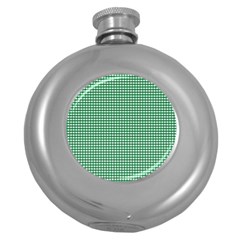 Green -1 Round Hip Flask (5 Oz) by nateshop