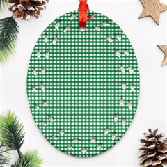 Green -1 Ornament (oval Filigree)