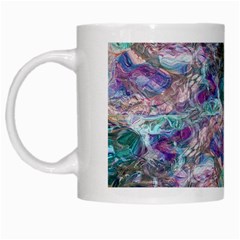 Spring Arabesque White Mug by kaleidomarblingart