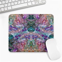 Spring Arabesque Large Mousepad by kaleidomarblingart