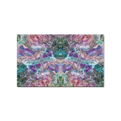 Spring Arabesque Sticker (rectangular) by kaleidomarblingart