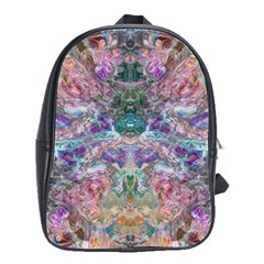 Spring Arabesque School Bag (large) by kaleidomarblingart