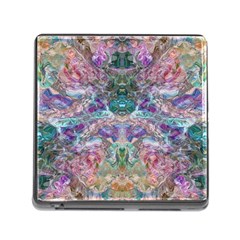 Spring Arabesque Memory Card Reader (square 5 Slot) by kaleidomarblingart