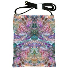 Spring Arabesque Shoulder Sling Bag by kaleidomarblingart