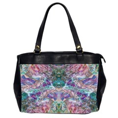 Spring Arabesque Oversize Office Handbag (2 Sides) by kaleidomarblingart