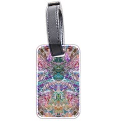 Spring Arabesque Luggage Tag (two Sides) by kaleidomarblingart