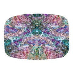 Spring Arabesque Mini Square Pill Box by kaleidomarblingart