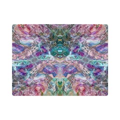 Spring Arabesque Premium Plush Fleece Blanket (mini) by kaleidomarblingart