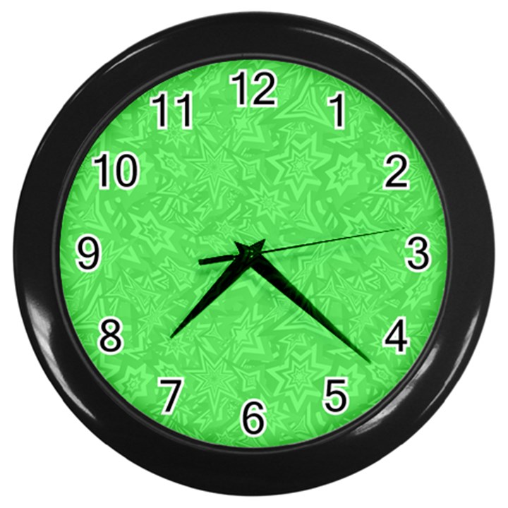 Green-2 Wall Clock (Black)