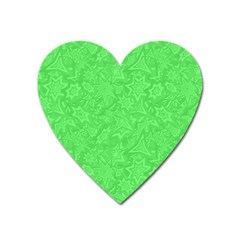 Green-2 Heart Magnet by nateshop