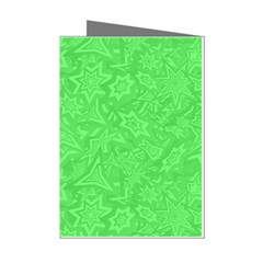 Green-2 Mini Greeting Cards (pkg Of 8) by nateshop