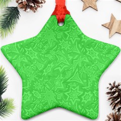 Green-2 Star Ornament (two Sides) by nateshop