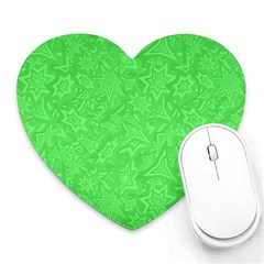 Green-2 Heart Mousepad by nateshop