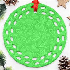 Green-2 Ornament (round Filigree) by nateshop