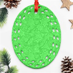 Green-2 Ornament (oval Filigree) by nateshop