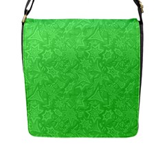 Green-2 Flap Closure Messenger Bag (l) by nateshop