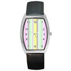 Stripes-2 Barrel Style Metal Watch by nateshop