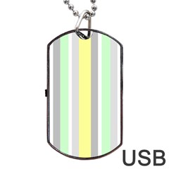 Stripes-2 Dog Tag Usb Flash (one Side) by nateshop