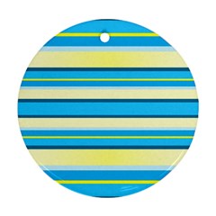 Stripes-3 Round Ornament (two Sides)