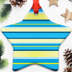 Stripes-3 Star Ornament (two Sides) by nateshop