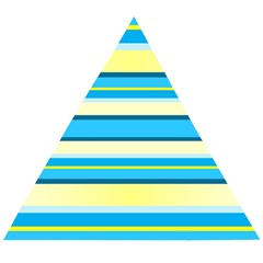 Stripes-3 Wooden Puzzle Triangle by nateshop