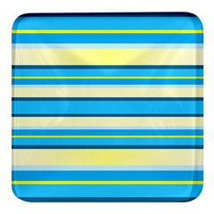 Stripes-3 Square Glass Fridge Magnet (4 Pack) by nateshop