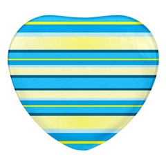 Stripes-3 Heart Glass Fridge Magnet (4 Pack) by nateshop