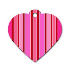 Stripes-4 Dog Tag Heart (one Side) by nateshop