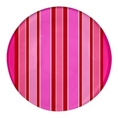 Stripes-4 Round Glass Fridge Magnet (4 Pack) by nateshop