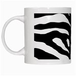 Zebra-black White White Mug Left