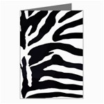 Zebra-black White Greeting Cards (Pkg of 8) Left