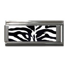 Zebra-black White Superlink Italian Charm (9mm) by nateshop