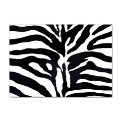 Zebra-black White Sticker A4 (10 Pack) by nateshop