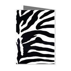 Zebra-black White Mini Greeting Cards (pkg Of 8) by nateshop