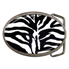 Zebra-black White Belt Buckles by nateshop