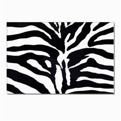 Zebra-black White Postcard 4 x 6  (pkg Of 10) by nateshop