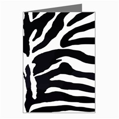 Zebra-black White Greeting Card by nateshop