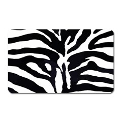 Zebra-black White Magnet (rectangular) by nateshop