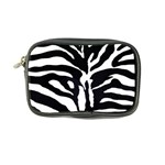 Zebra-black White Coin Purse Front