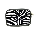 Zebra-black White Coin Purse Back