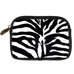 Zebra-black White Digital Camera Leather Case by nateshop