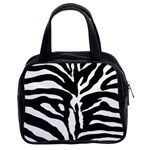 Zebra-black White Classic Handbag (Two Sides) Front