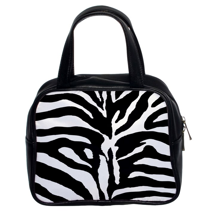 Zebra-black White Classic Handbag (Two Sides)