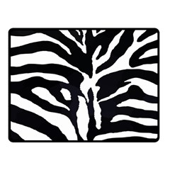 Zebra-black White Fleece Blanket (small) by nateshop