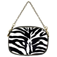 Zebra-black White Chain Purse (two Sides)