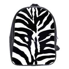 Zebra-black White School Bag (xl) by nateshop