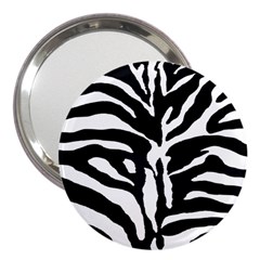 Zebra-black White 3  Handbag Mirrors by nateshop