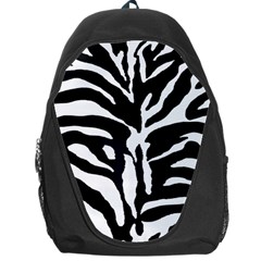 Zebra-black White Backpack Bag by nateshop