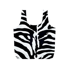 Zebra-black White Full Print Recycle Bag (s) by nateshop